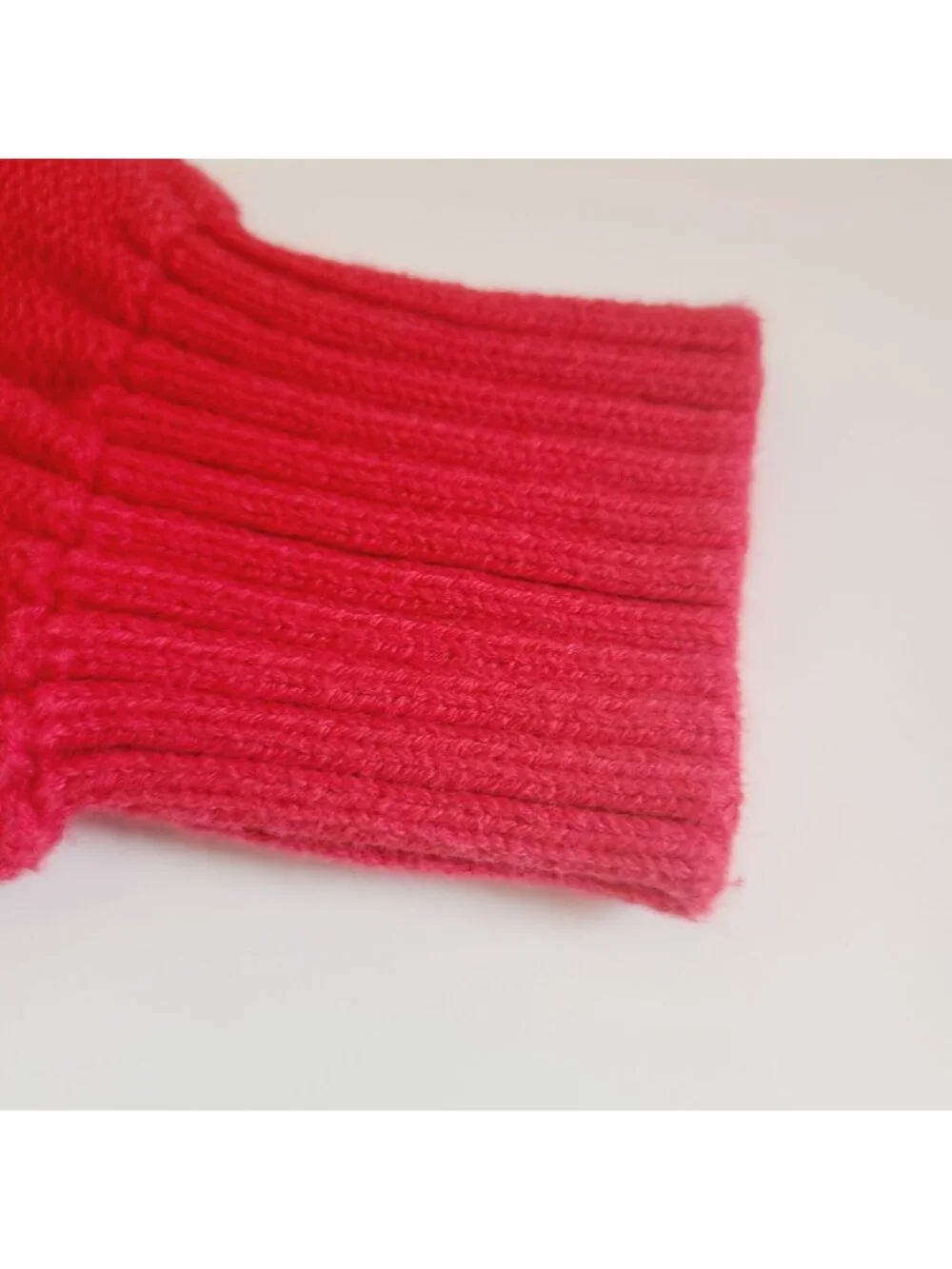 Baby Gap Cable Knit Sweater Dress 3T Red Long Sleeve Ribbed Cuffs Cotton Toddler
